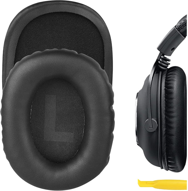 Geekria QuickFit Replacement Ear Pads for Logitech G Pro, G Pro X, G433, G233 Headphones (Black)