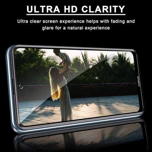 [2+2 Pack Tempered Glass Screen Protector for Nokia X100, 2 Pack Camera Lens Protector, Anti-fingerprint