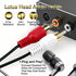 Brvlsoc 3.5mm 2 MP3, (2-Pack) Female to RCA Male Splitter Audio Cable Gold-Plated Stereo Y Adapter for TV, Smartphone