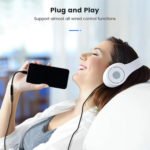 2pack Type C to 3.5mm Female Headphone Jack Adapter, USB C to Aux Audio Dongle Cable Earphone Jack Converter Compatible