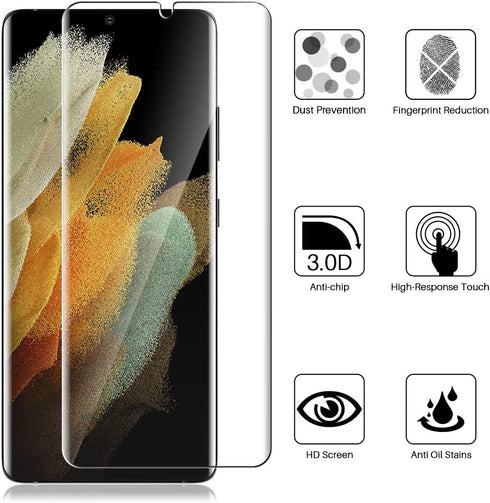 Samsung Galaxy S21 Ultra LK 3 Pack Screen Protector: Self-Healing TPU, Anti-Scratch, Bubble-Free, Touch Sensitive,