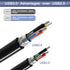 3.0 1Ft, (0.3M/1Ft) Tan QY USB Cable A Male to B Male Type A to B Male Compatible with Hard Disk