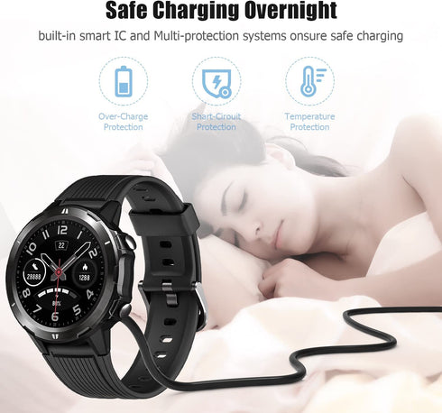 Smartwatch Charger Cable, Magnetic Universal USB Charging Cable for 2.84mm 2-Pin Devices