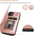 Vaburs iPhone 11 Case Wallet - Embossed Mandala Pattern Flower PU Leather Cover with Card Holder, Flip Shockproof for