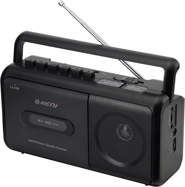 G Keni Portable Cassette Player Boombox AM/FM Radio Stereo, Casette Tape Player Recorder with