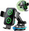 GuMosh Dual Coil Wireless Car Charger, Fast Charging Auto-Clamping Alignment Car Phone Holder Charger for Samsung Flip,