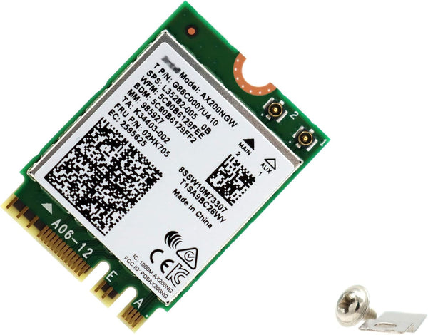 AX200NGW Dual-Band Wi-Fi 6 802.11AX 2.4Gbps MU-MiMO M.2 NGFF Wireless WiFi Adapter with Bluetooth 5.0