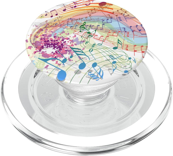 PopSockets PopGrip for MagSafe Cute Music Note Treble Clef Bass Vintage for Musicians