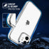 TENOC Phone Case Compatible with iPhone 12 Mini, Non-Yellowing Clear Protective Bumper Hard Back Cover for 5.4 Inch