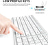 iClever BK10 Bluetooth Keyboard, Multi Device Rechargeable Bluetooth 5.1 with Number Pad, Ergonomic Design