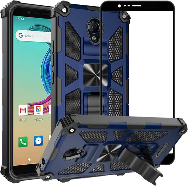 Ailiber Case for AT&T Fusion Z (V340U), Motivate (V341U) with Screen Protector, Rugged Shockproof Armor Phone Cover