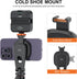 VRIG MG-03 16 15 14 13 12 360 Magnetic Phone Tripod Mount, Tripod Mount for Magsafe Cold Shoe for iPhone Series