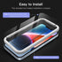 JETech 3-Pack Full Coverage Tempered Glass Screen Protector for iPhone 14 6.1-Inch, Black Edge, HD Clear, Case-Friendly.