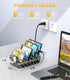 CREATIVE DESIGN Charging Station for Multiple Devices Apple - 50W USB Multi Charging Station for iPhone, iPad, Cell