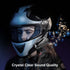 Motorcycle Bluetooth Headset E1 2 Riders Wireless Dirt Bike Helmet Intercom with CVC Noise Cancellation Stereo Music IPX6 Waterproof for Half/Open Face Helmet