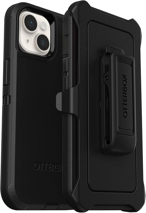 OtterBox iPhone 14 Plus Defender Series Case - Black, Rugged & Durable, with