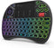 Rii X8 Mini Keyboard, 2.4GHz Portable Wireless Keyboard with Touchpad Mouse, RGB Backlit, Rechargeable for Android TV
