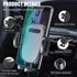Gasedin 360 Car Phone Holder for CD Slot, Magnetic or One Button Release Hands Free Car Phone Holder, Silicone Pad