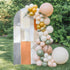 Jnbasdffb 6.6 Modern Orange Beige Wedding Arch Cover,Stretchy Spandex Arch Backdrop Stand Covers FT,Abstract Oil