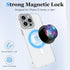 Magnetic Expanding Phone Stand Compatible with MagSafe Phone Grip Socket, iPhone 15 14 13 12 Pro Max Plus Mini (Nebula