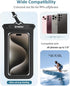 MIODIK Waterproof Phone Pouch with Detachable Lanyard, IPX8 for All iPhones (15, 14, 13...) and Galaxy S24 S23 S22