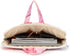 Pink Marble Pattern Waterproof Laptop Shoulder Bag for 14-15 Inch Laptops, Briefcase for 15.6 Inch