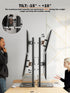 Dual Monitor Stand - Vertical Stack Screen Free-Standing Riser Fits Two 13 to 34 Inch Screens, Height Adjustable
