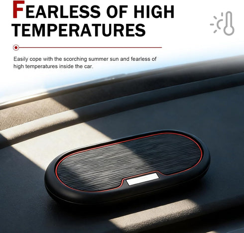 Yidcidu 1.8" 5.9" Car Dashboard Anti-Slip Pad, PVC Center Console Storage Mat, x Washable Design Elliptical Storage