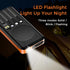Outdoor Solar Portable Power Bank with Wireless Charging, 10000mAh Battery, IP65 Waterproof, LED Flashlight
