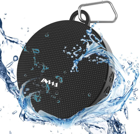 Inwa Bluetooth Shower Speaker IPX7 Waterproof, TWS Wireless Bathroom Speakers with 12 Hour Playtime