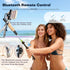 QIYUANCHUANG Phone Stand Tripod with Wireless Remote - Lightweight Adjustable Phone Holder for iPhone Samsung, Desk Bed