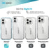 16 Speck Clear iPhone Case - Slim GemShell Phone Case - Clear/Platinum Glitter