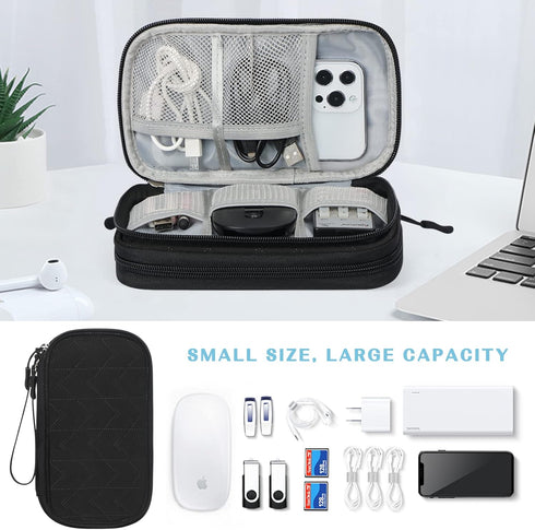 FYY Electronic Organizer Travel Cable Organizer Bag Pouch for Electronic Accessories, Portable Waterproof Storage Bag