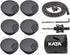 KATA 6-Pack Desk Grommet, 2 Inch Wire Cord Cable Hole Cover with Bi-Metal Hole Saw Kit and Sleeve Management