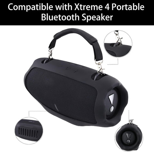 Xtreme 4 Portable Bluetooth Speaker Silicone Cover Case, Protective Skin Case with Handle, Portable Silicone Travel