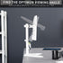 VIVO Single Monitor Desk Stand, Holds Screens up to 32 inch Regular and 38 inch Ultrawide, Adjustable Height, White,