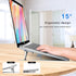 Laptop Stand Portable, Zinc Alloy Invisible Cooling Pad, Mini Laptop Riser, Ergonomic Legs for 12-20 Inches Laptop,