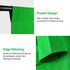 GLOSHOOTING 10x10 Green Screen Backdrop, ft Photography Chromakey Greenscreen Background Sheet, Polyester Collapsible