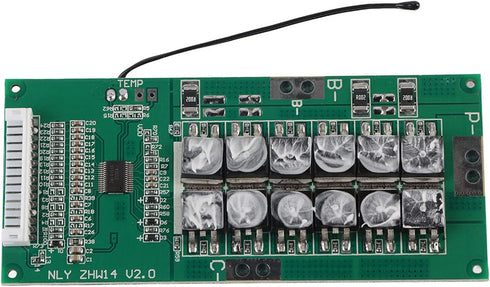 Walfront 14S 45A Lithium Battery Charging Board, White Micro USB Charger Module