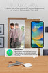 Find My Key Tracker S1, Works with Apple Find My, Bluetooth Trackers for Keys, Bags, Wallets, Luggage (S1 White)