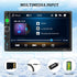 Double Din Bluetooth Car Stereo: 7 Inch MP5 Player with Digital Touch Screen Display and FM Radio Receiver