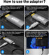 UANTIN (4K 60Hz) Laptop,PS5,XR/AR HDMI to USB C Adapter Uni-Directional HDMI (Source) to Type-C (Display) Male
