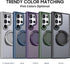 360° Rotation Magnetic Stand Case for Samsung Galaxy S22 Ultra/S23 Ultra, Military-Grade Drop Protection, Blue