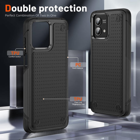 Military Grade Drop Protective Case for Motorola Moto G Stylus 5G 2023, 2 in 1 Gift, Shockproof Case for Women Men