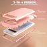 IDweel Galaxy S10 Case for Women - 3 in 1 Shockproof Slim Hybrid Heavy Duty Protection, Rose Gold