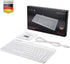 Perixx PERIBOARD-409WU, Wired USB Mini Keyboard, White, US English