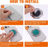 Cell Phone Ring Holder Finger Kickstand, 360° Rotation Metal Back Grip, Adjustable Phone Holder Compatible with Most