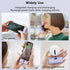 Small USB C Portable Charger, 5000mAh Mini Power Bank with Built-in Phone Stand and LED Light, Compatible with iPhone15