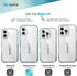 Speck 16 Clear iPhone Plus Case - Slim GemShell - Clear/Platinum Glitter
