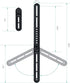 DYNAVISTA 22lbs(10kg) Soundbar Mount Sound Bar TV Bracket for Mounting Above or Under TV, Fits with Adjustable Long
